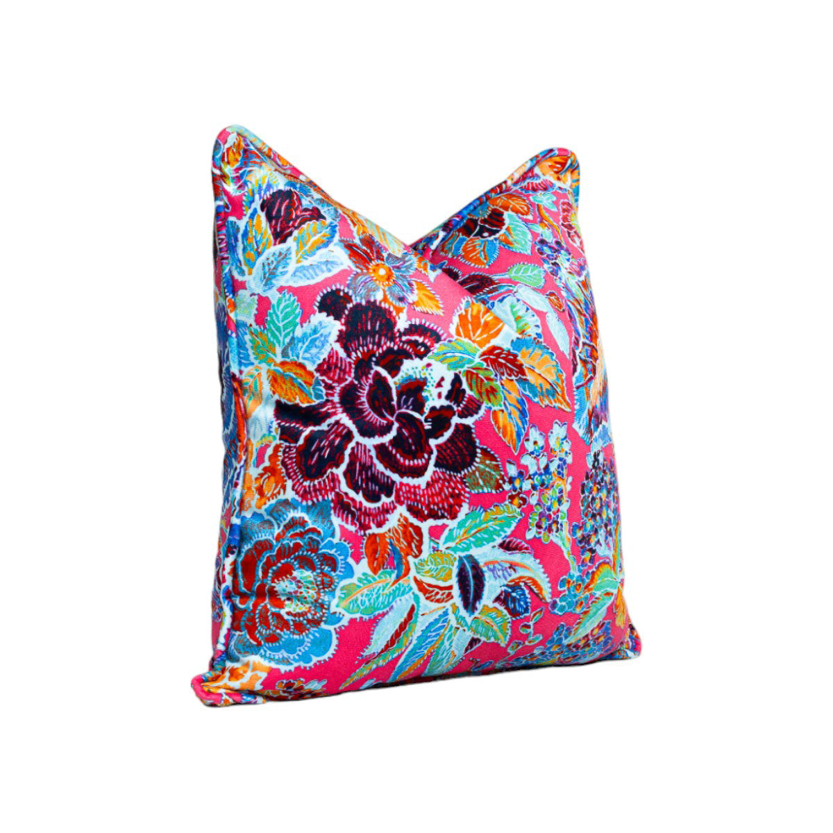 Veneta Floral Pink Throw Pillow