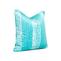 Yari Opal Blue Throw Pillow