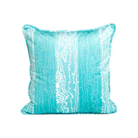 Yari Opal Blue Throw Pillow