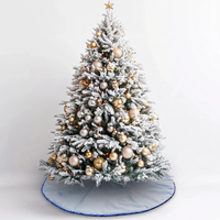 Winter Wonderland Tree Skirt | Reversible Blue & White Patterns